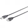 USB-kabel S/CONN 13-24045 USB 2.0 3 m zwart