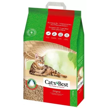 Kattenbakvulling cat'sbest Eco Plus 20 L (hout, biologisch afbreekbaar) 8,6 kg, snel absorberend, geurneutralisering