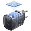 Oplader T66 45W GaN CC290 USB-A + USB-C