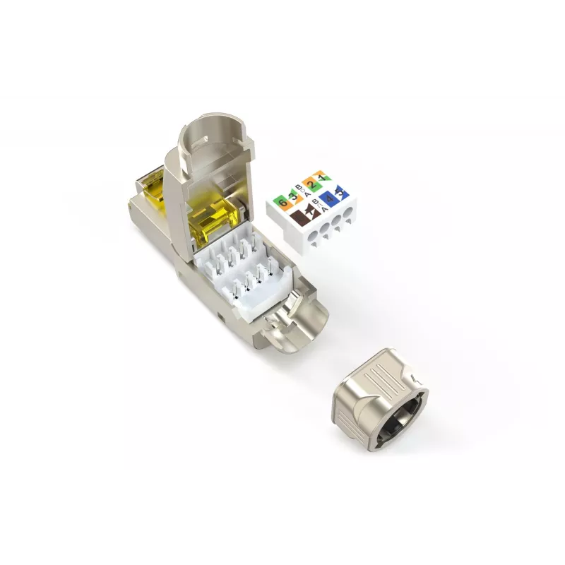 Digitus CAT 6A veldstekker DN-93638 AWG 22-27 ondersteunt tot 4PPoE
