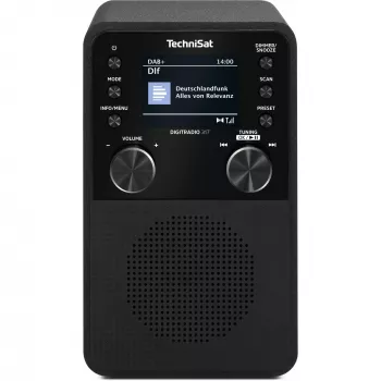 Digitale radio TECHNISAT DigitRadio 317 — zwart, FM- en DAB+-ontvangst
