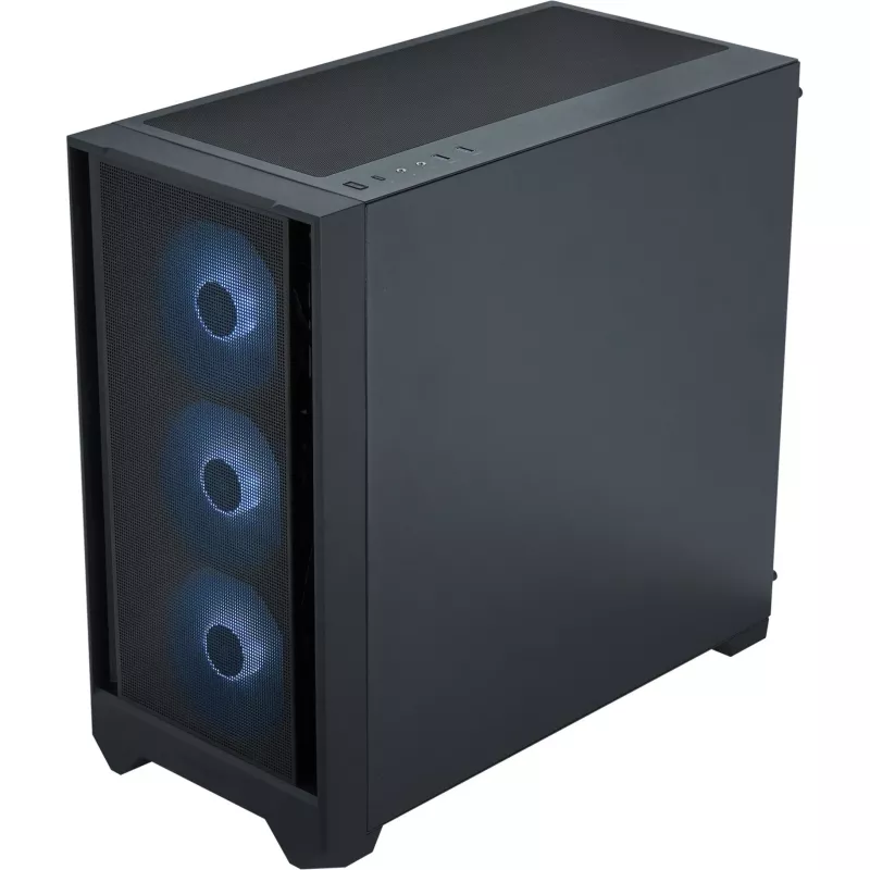 PC-behuizing Silentware Flow 110 A-RGB zwart — mid-tower behuizing, zijpaneel van gehard glas