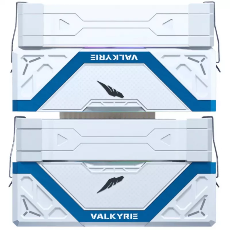 CPU-koeler Valkyrie Vind DL125 wit van Valkyrie — model VK-AIRDL125W, licht en duurzaam ontwerp