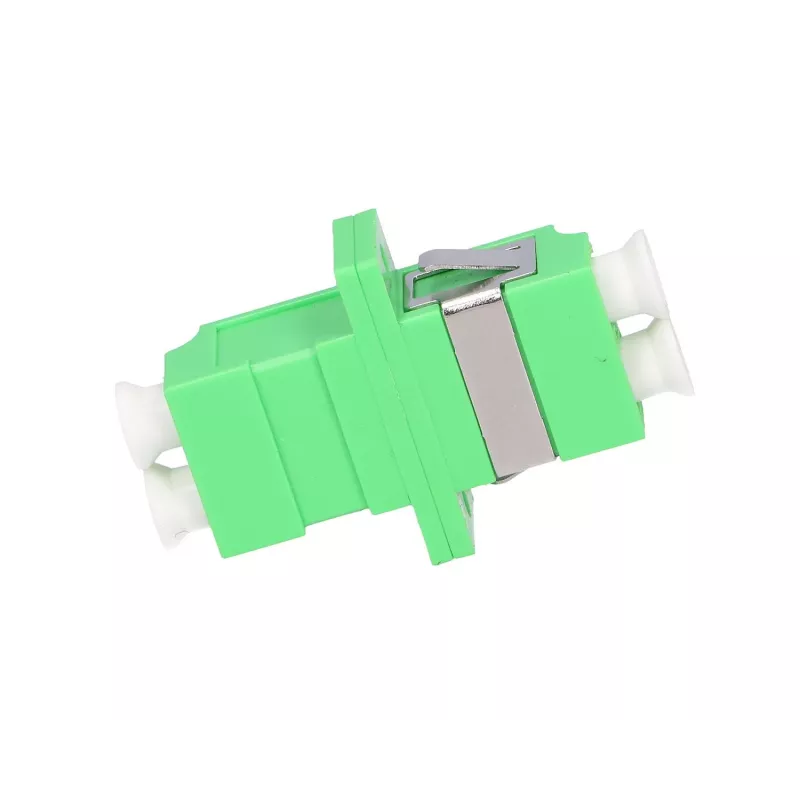 Extralink LC/APC singlemode duplex glasvezeladapter, groen, LC/APC-stekker