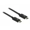 Thunderbolt-kabel DeLOCK 84845 1 m 20 Gbit/s zwart