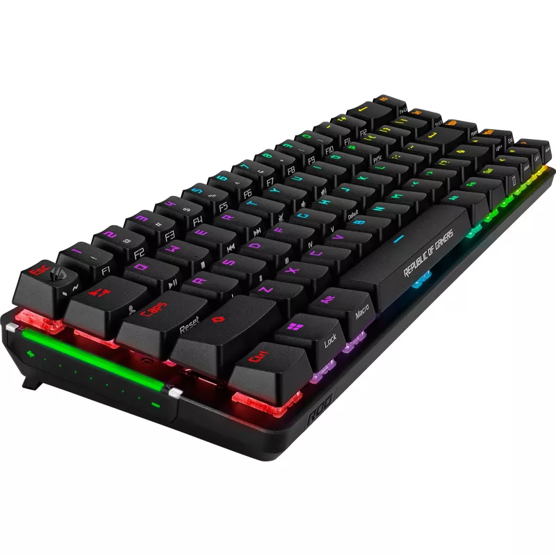 Mechanisch toetsenbord ASUS ROG Falchion — compacte 65%-layout, Cherry MX Red schakelaars, RGB-achtergrondverlichting