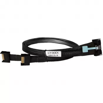 Drive-adapter ICY BOX MB413L-B – MCIO 8i SFF-TA-1016 naar 2× MCIO 4i SFF-TA-1016