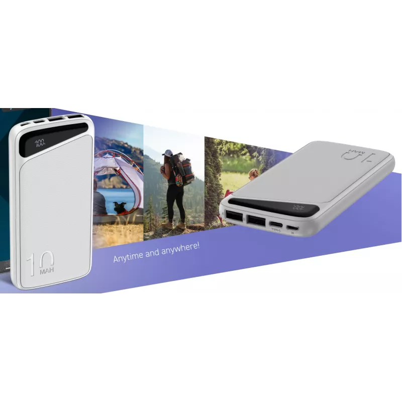 Draagbare powerbank Navitel PWR10 MX WIT 10000 mAh