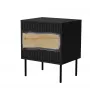 Cama INSERTO nachtkastje, 2 stk., 50x40x61.5 cm, zwart + LED