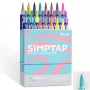 Acrylmarkers Arrtx LC303694 — 24 kleuren, waterbasis acrylinkt, fijne ronde punten