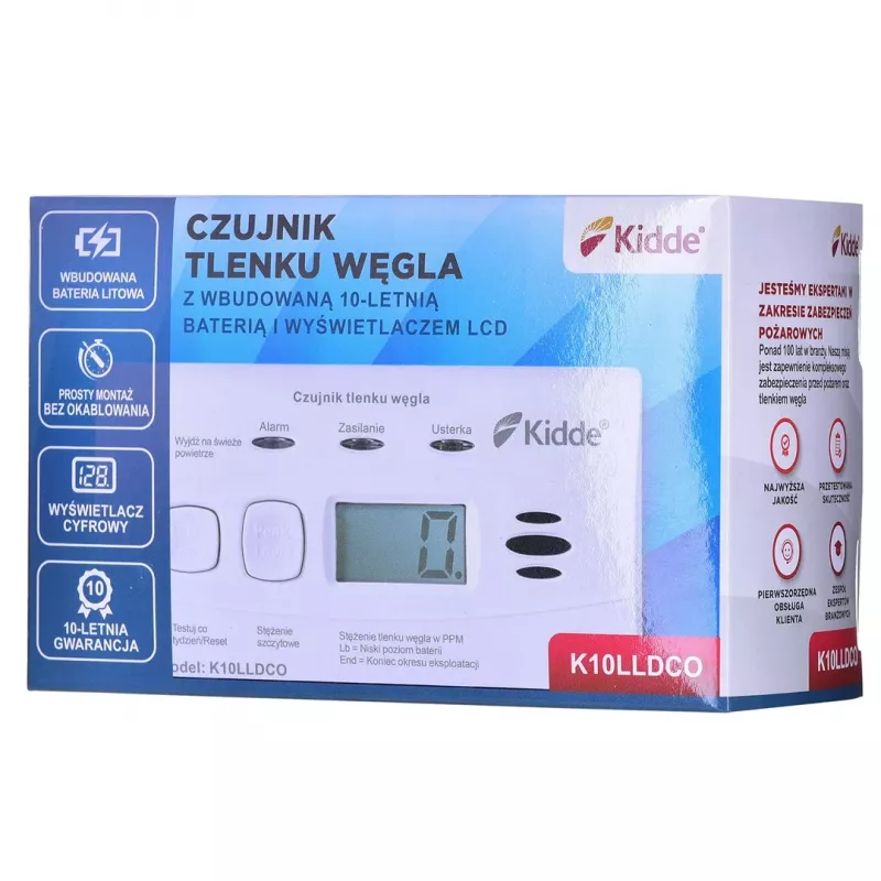 K10LLDCO KIDDE koolmonoxide- en koolmonoxidemelder