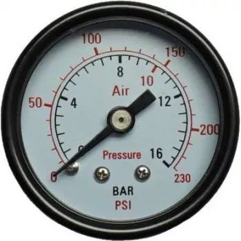 Drukmeter Aerotec model 9415451 — 1/4 inch buitendraad