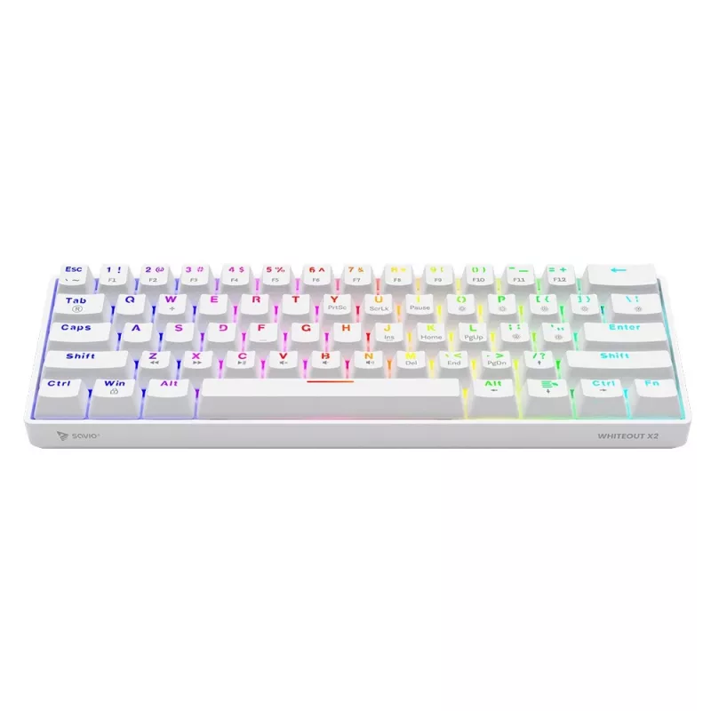 Mechanisch toetsenbord Whiteout X2, Blue Outemu, Hot Swap Savio Savgk-white