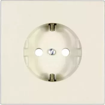 Randaarde stopcontact Jung LS 520 — LS 990 / LS Design, crèmewit