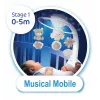 3in1 muziekprojector carrousel beige