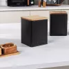 Bussenset Salter BW12898EU7, 3-delig, zwart, luchtdichte bewaarbussen voor de keuken