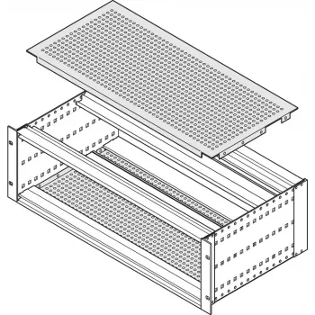Schroff 21500048 afdekplaat voor zijwandmontage, 84 HP, 175 mm diep