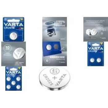 Eenmalige batterij Varta CR3032 alkaline 3,2 mm hoogte 3 cm diameter