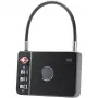 Slim hangslot Mili MiLock Zwart Code Draadloos CR2032 batterij