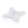 Adapterplaat WANBO PLAFONDHOUDER ACCESSOIRE aluminium zilver 170x170mm