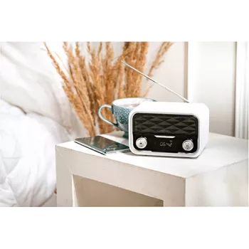 Draagbare radio Adler AD 1185 – FM, Bluetooth 4.0, MP3, SD-kaart, AUX, 1800 mAh accu, lcd-display, micro-USB-laden