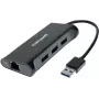 Dexlan docking-hub 310723 — 3× SuperSpeed USB 3.0 poorten, 1× Gigabit Ethernet (10/100/1000)