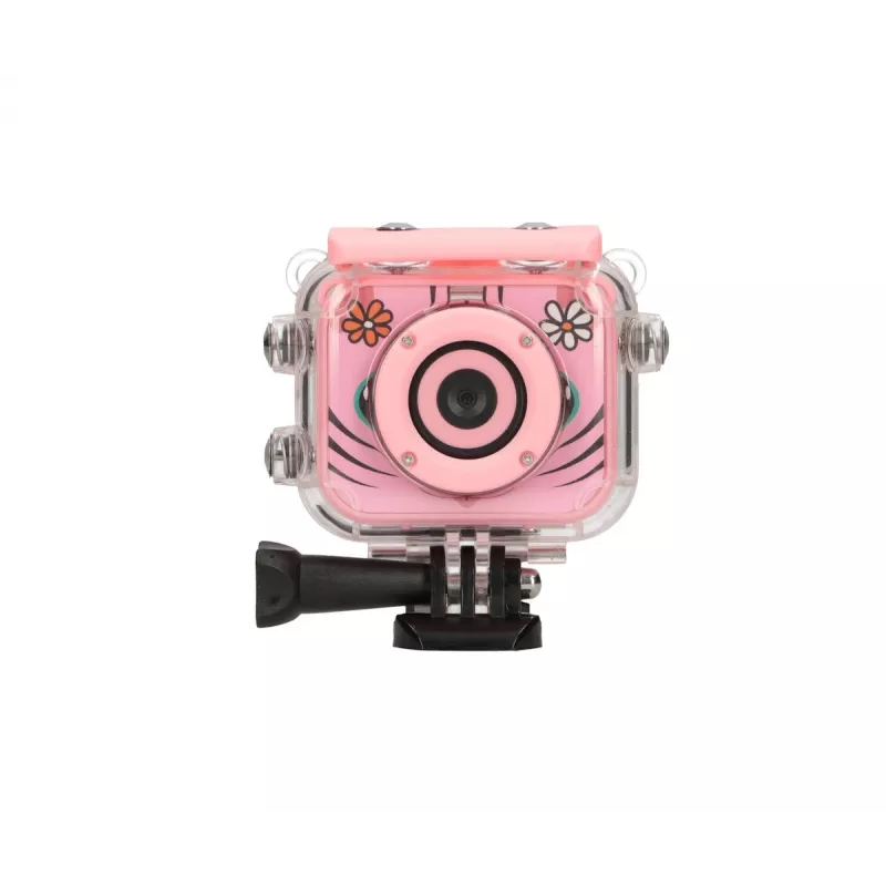 Digitale kindersportcamera Extralink H18 roze – IP68, 1080p, 2-inch scherm