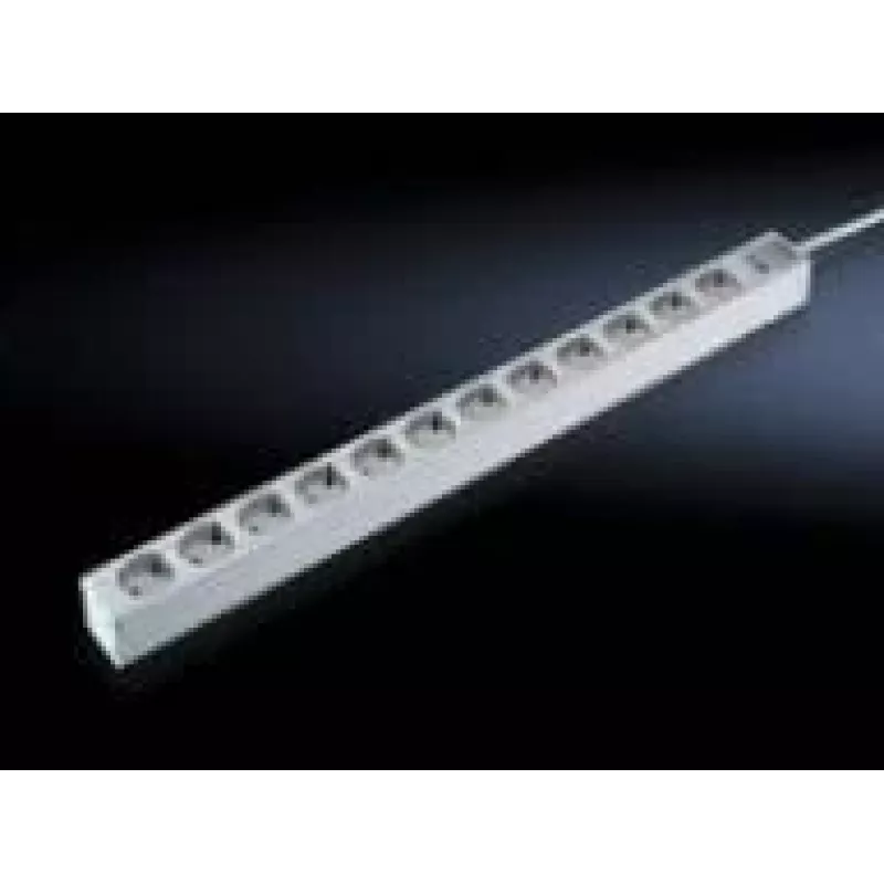 Verlengsnoer Rittal 7240.310 2m 12 stopcontacten binnen grijs