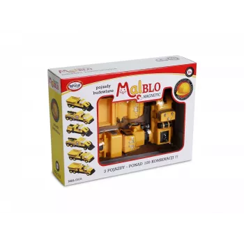 Voertuigset Popular Playthings Mix or Match Vehicles Construction zwart geel