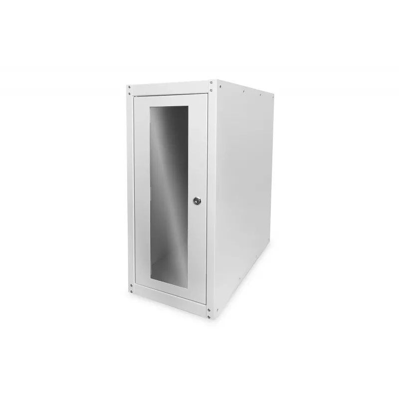 Digitus Computerbehuizing met glazen deur, rolbaar, afsluitbaar, met ventilatiesleuven