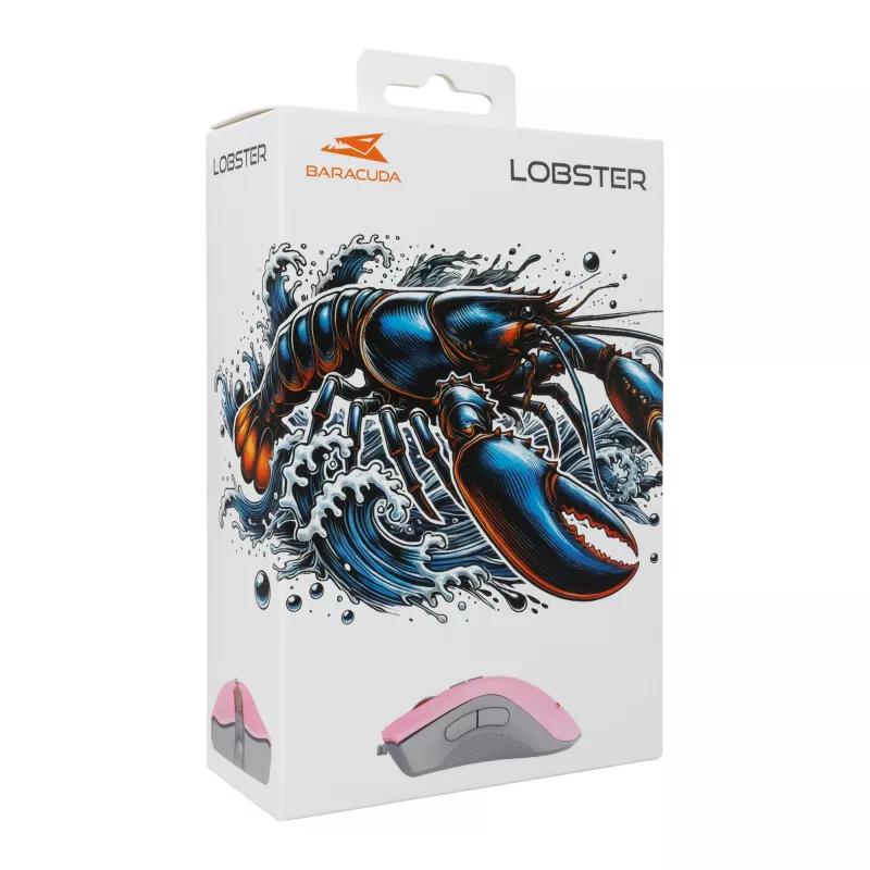 Muis Baracuda BGM-084 Lobster Pink USB