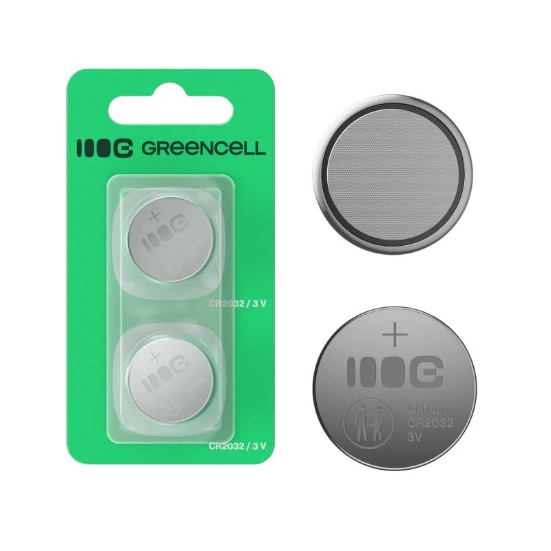 Knoopbatterij Green Cell Greencell blister 2x CR2032 3V 220mAh