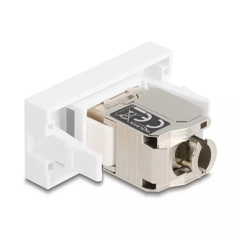 Netwerk RJ45-module DELOCK 90904 Cat.6A met LED voor keystone-panelen en patchpanelen