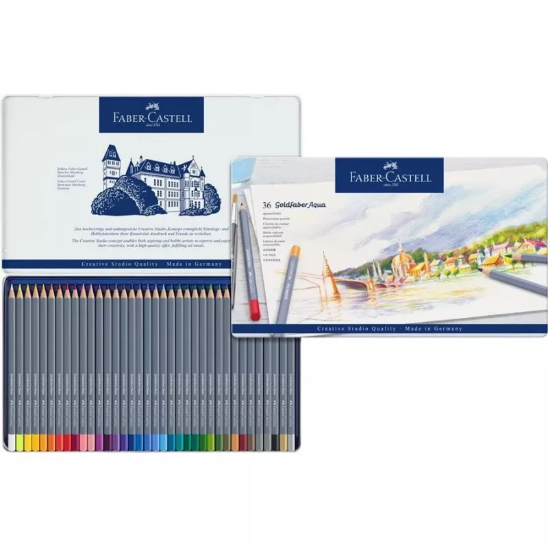 Kleurpotloden Faber-Castell Goldfaber Aqua 36 stuks