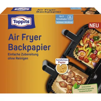 Toppits bakpapier voor de heteluchtfriteuse (12x20cm)