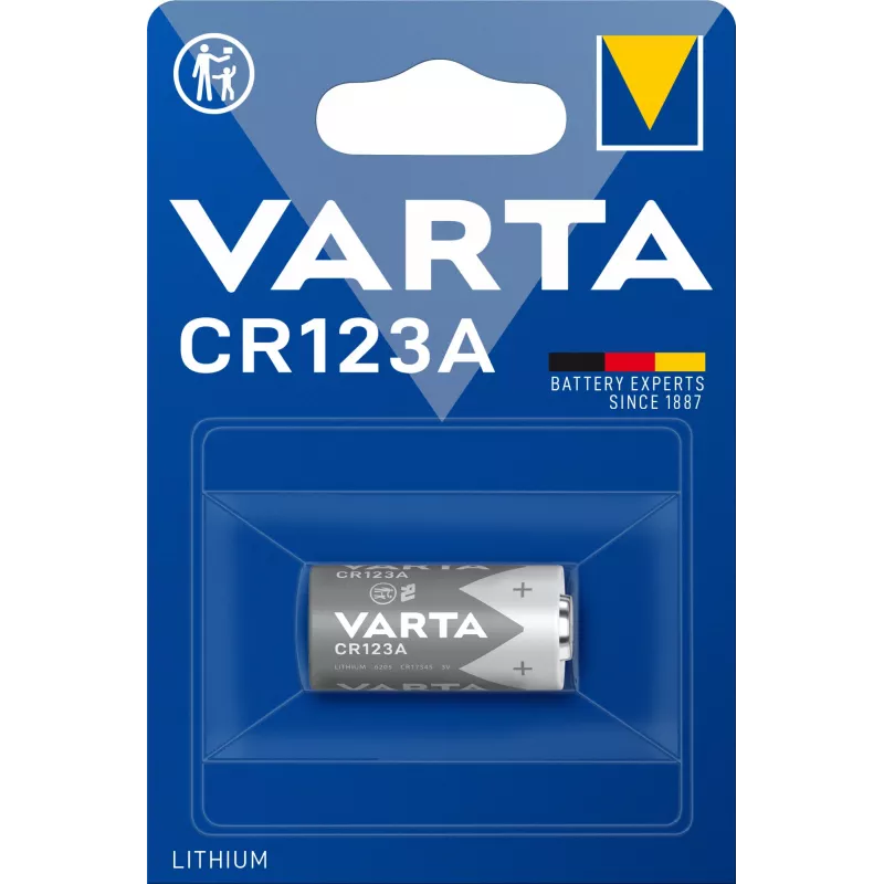 Varta lithium CR123A 3V 1600mAh camera-batterij