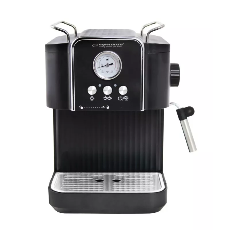 Espressokoffiemachine ESPERANZA EKC010 — 1,8 L watertank, 850 W, 20 bar, ingebouwde melkopschuimer
