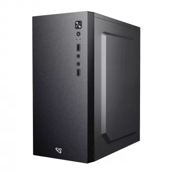 Computerbehuizing Sbox PCC-12 MicroATX zwart