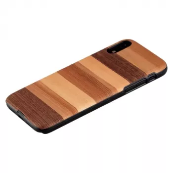 Beschermhoes voor smartphone man and wood voor iPhone XR – zwart zandoppervlak