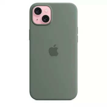 Apple iPhone 15 Plus silicone case met MagSafe - Cypress
