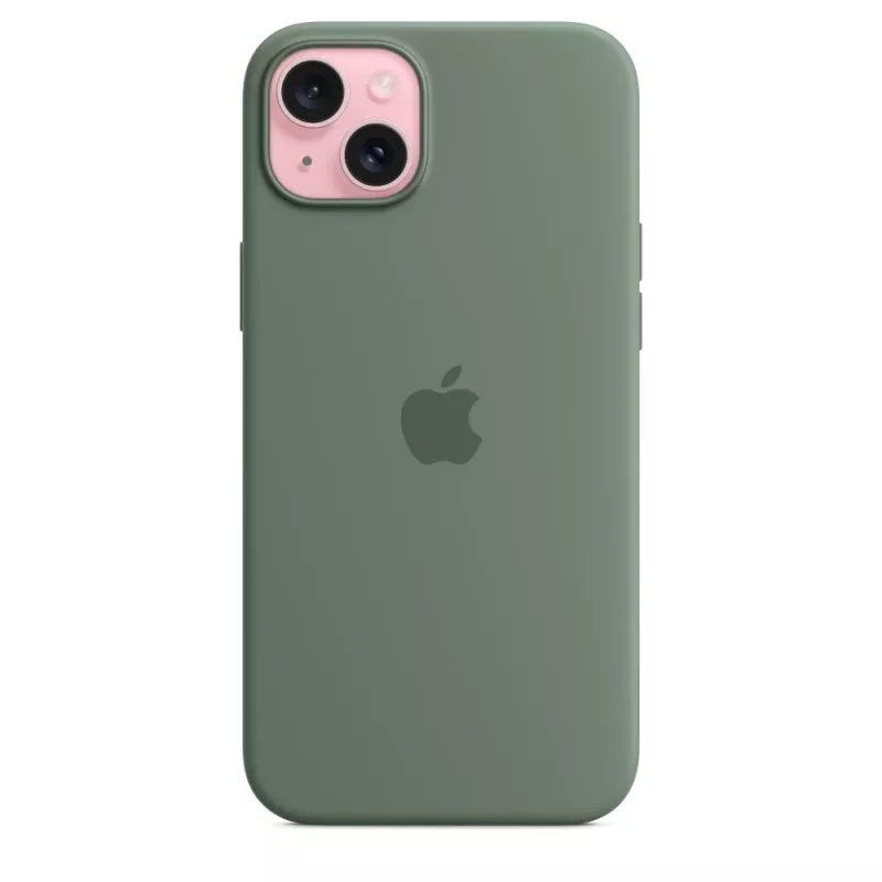 Apple iPhone 15 Plus silicone case met MagSafe - Cypress