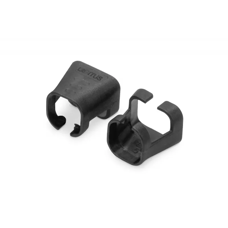 DIGITUS - kabelclips met kleurcodering - voor patchkabels - zwart (verpakking van 100) (A-CC-BL)