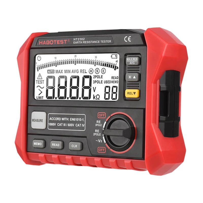 Habotest HT2302 digitale aardingsweerstandstester