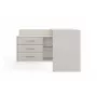 Hoekbureaublad e shop DANY Kaszmir beige — hoekwerkplek, compacte indeling