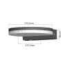LED-buitenwandlamp MACLEAN MCE346W 15W – koud/warm licht niet aangegeven
