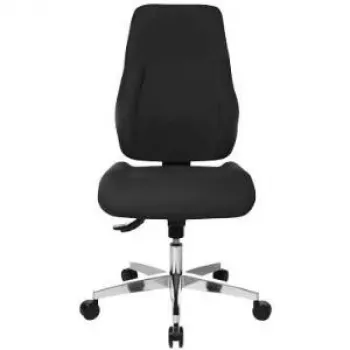 Topstar Point 91 bureaustoel, PI99GBC0 zwart stof, aluminium frame