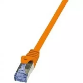 Netwerkkabel LogiLink Cat6a S/FTP RJ-45 5m oranje