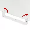 Maclean compacte kabelorganizer onder het bureau, max. belasting 5 kg, wit, MC-107 W