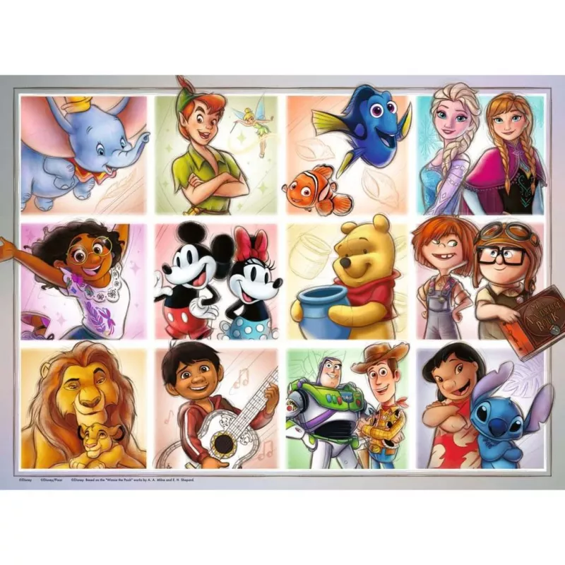 Kinderpuzzel Ravensburger Disney Multicharacter – 100 stukjes, puzzel voor kinderen