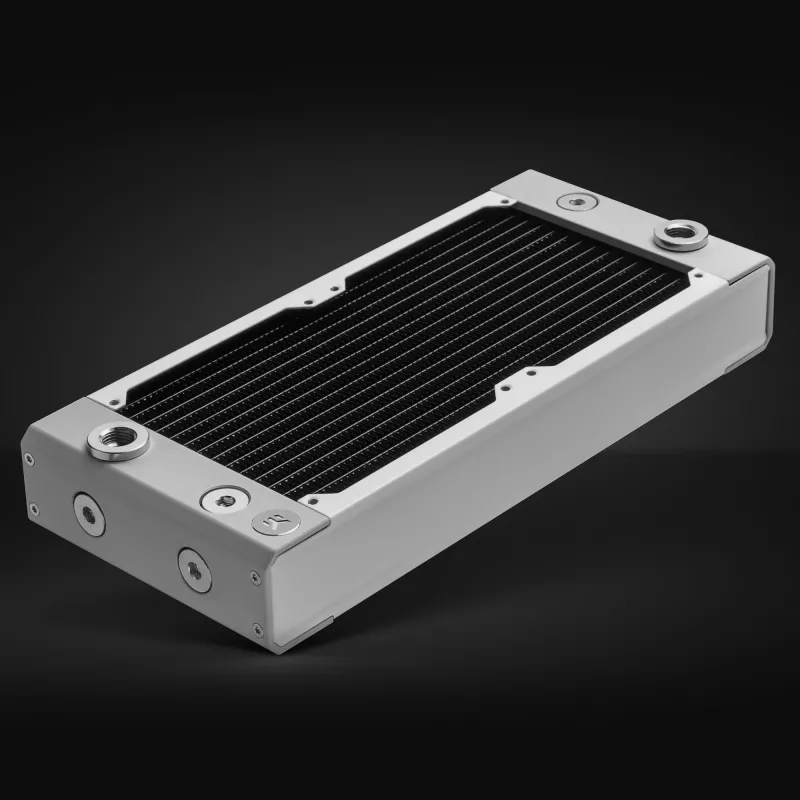 Radiator EK Water Blocks messing koper roestvrij staal wit 130x300x44mm